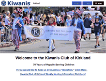 Tablet Screenshot of kirkland.kiwanis.org