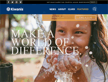 Tablet Screenshot of kiwanis.org